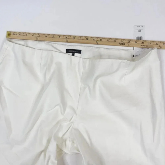 Lafayette 148 White Cropped Pant 24W - Picture 9 of 12